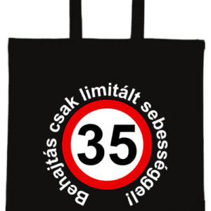 Limitált sebességgel 35 éves születésnap – hosszú vagy rövid fülű vászontáska