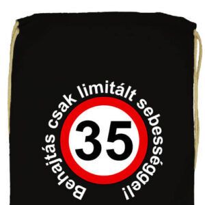 Limitált sebességgel 35 éves születésnap- Basic tornazsák