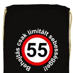 Limitált sebességgel 55 éves születésnap- Prémium tornazsák