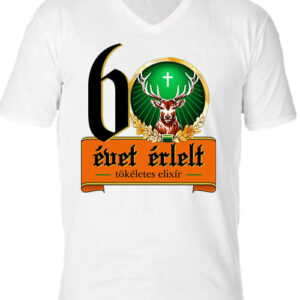Jager 60 évet érlelt elixír – Férfi V nyakú póló