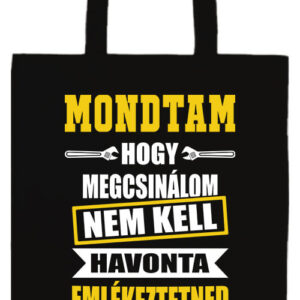Mondtam hogy megcsinálom- Basic hosszú fülű táska