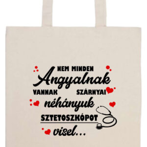 Sztetoszkópos angyal- Basic hosszú fülű táska