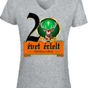 Jager 20 évet érlelt elixír – Női V nyakú póló