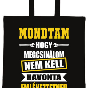 Mondtam hogy megcsinálom – hosszú vagy rövid fülű vászontáska