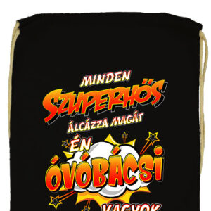 Szuperhős óvóbácsi- Basic tornazsák
