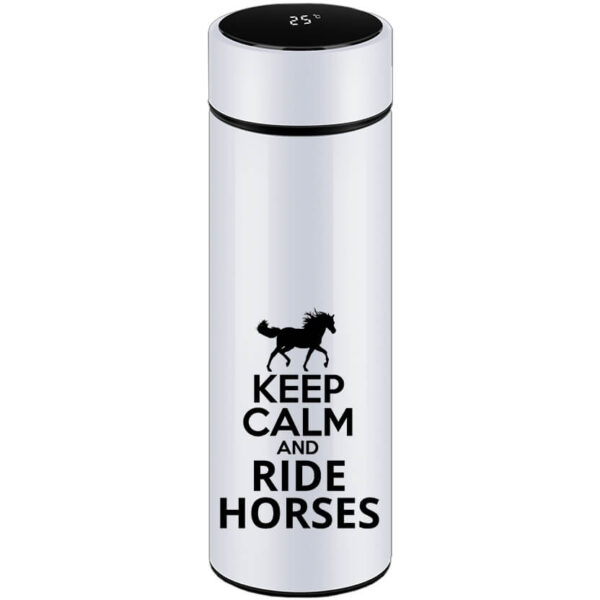 Keep calm and ride horses lovas - Okos kulacs
