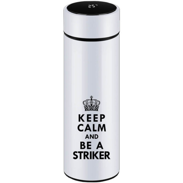 Keep calm striker - Okos kulacs