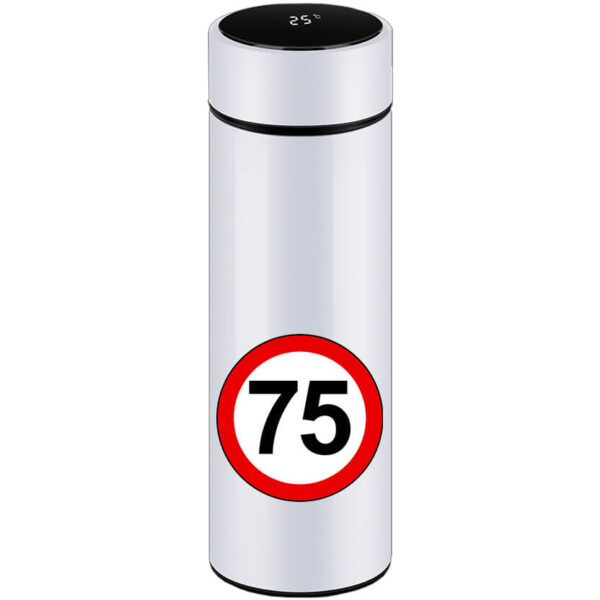 Születésnap 75 éves tábla - Okos kulacs