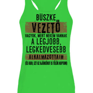 Büszke vezető – Női ujjatlan póló