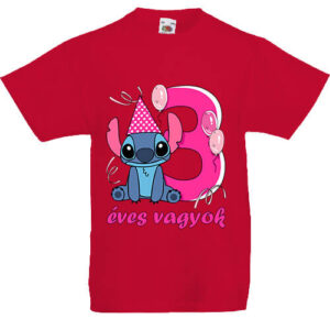 Stitch 3 éves születésnap – Gyerek póló