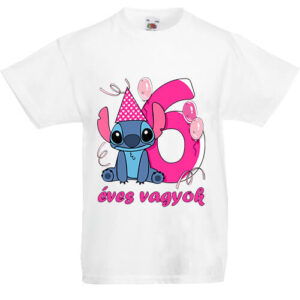 Stitch 6 éves születésnap – Gyerek póló