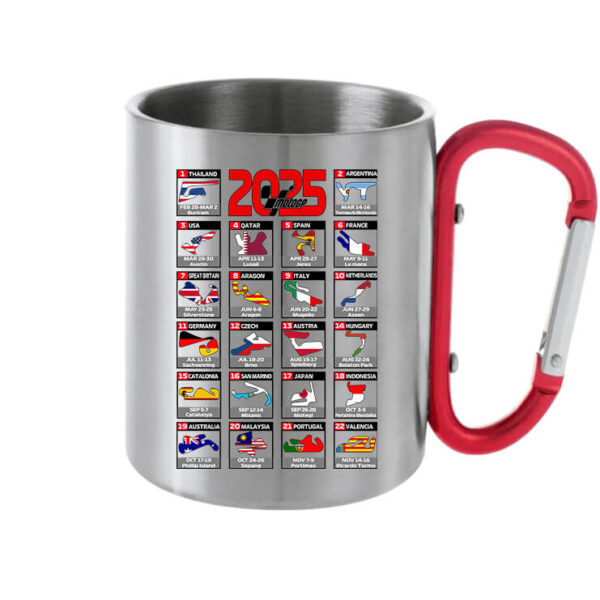 MotoGP 2025 Versenynaptár - Karabineres bögre