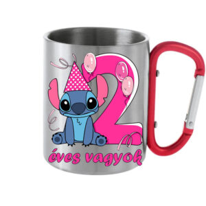 Stitch 2 éves születésnap  – Karabineres bögre