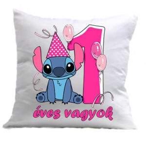 Stitch 1 éves születésnap  – Párna