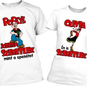 Popeye Olivia Szerelem – Páros póló