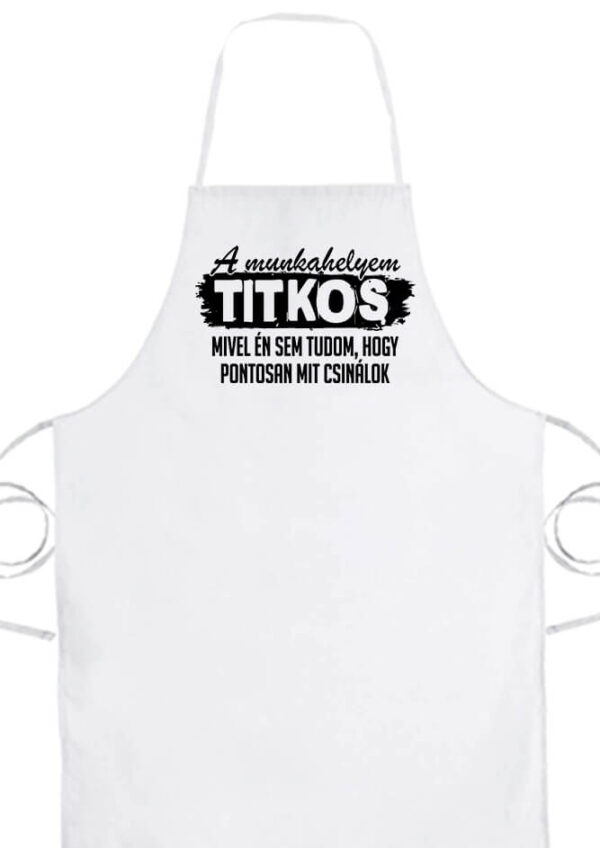 A munkahelyem titkos- Prémium kötény