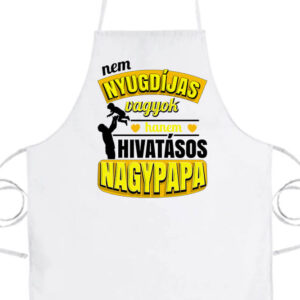 Főállású nyugdíjas nagypapa- Prémium kötény