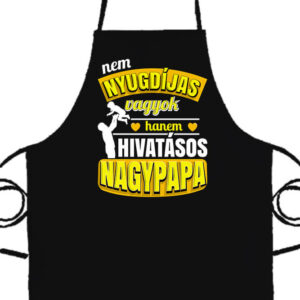 Főállású nyugdíjas nagypapa- Basic kötény