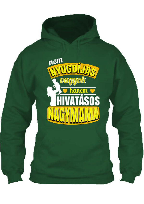 Pulóver Főállású nyugdíjas nagymama sötétzöld