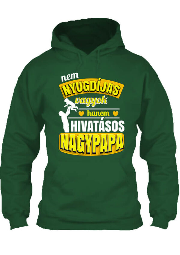 Pulóver Főállású nyugdíjas nagypapa sötétzöld