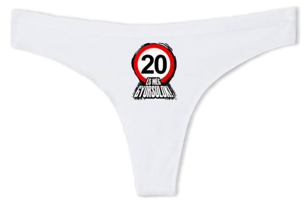 Tanga 20 éves születésnap és még gyorsulok fehér