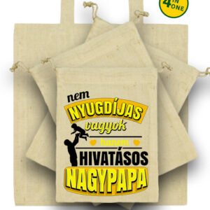 Főállású nyugdíjas nagypapa – Táska szett