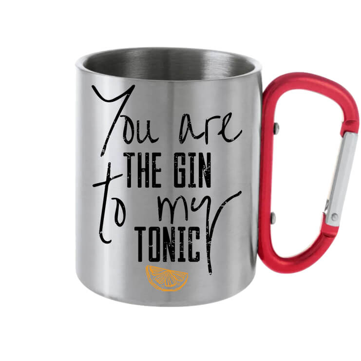 Karabineres bögre You are the gin to my tonic szürke