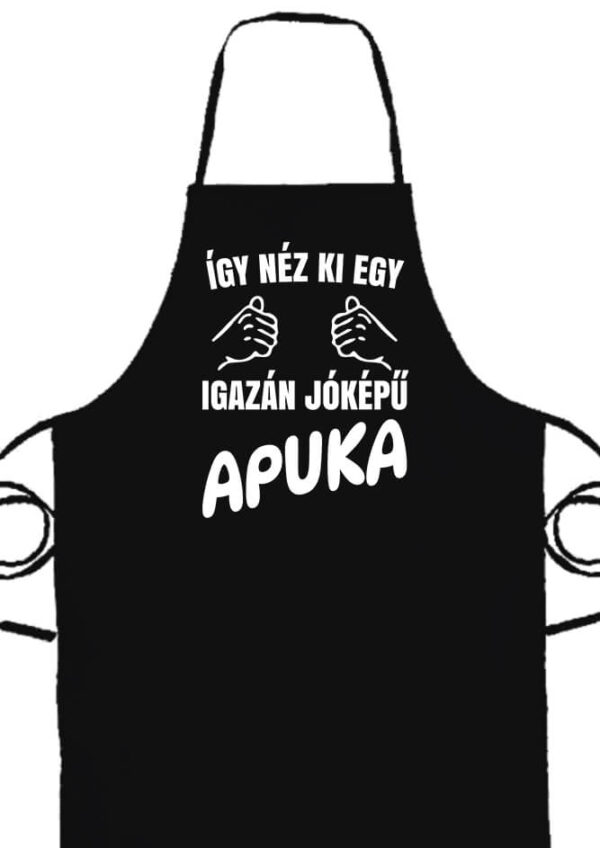 Kötény Így néz ki egy jóképű apuka fekete