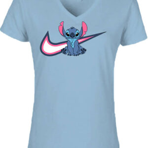 Nike Stitch rózsaszín – Női V nyakú póló
