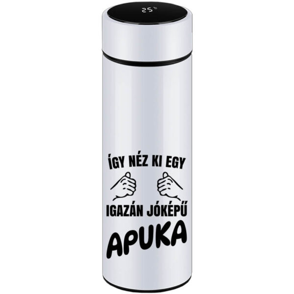 Okos kulacs Így néz ki egy jóképű apuka fehér