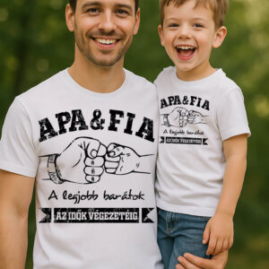 Apa fia barátok – Apa fia páros póló