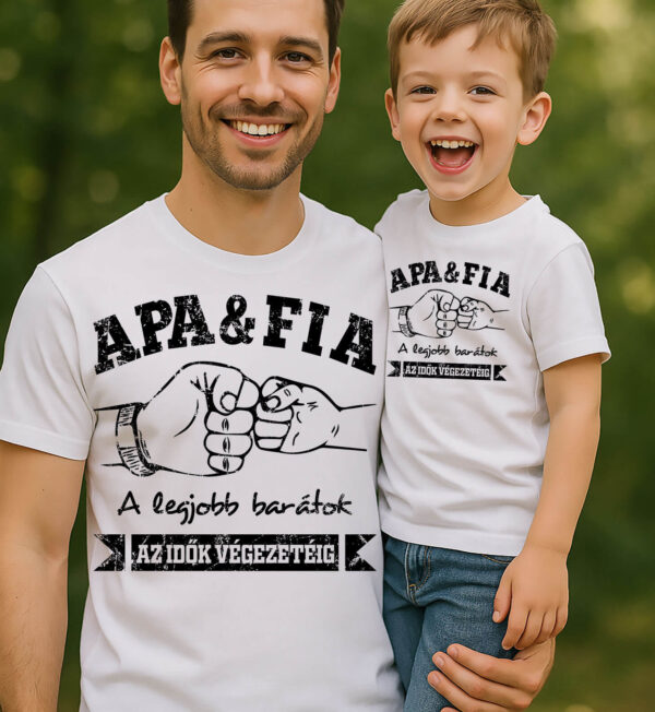 Páros póló Apa fia barátok