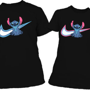 Nike Stitch kék és rózsaszín – Páros póló