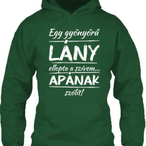 Egy gyönyörű lány ellopta a szívem – Unisex kapucnis pulóver