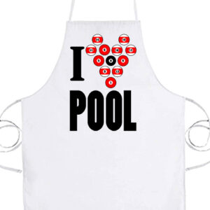 I love pool billiárd – Kötény