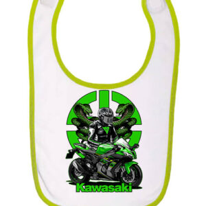 Motoros ajándék Kawasaki – Baba előke