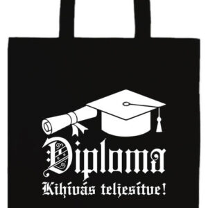 Diploma kihívás teljesítve- Prémium hosszú fülű táska