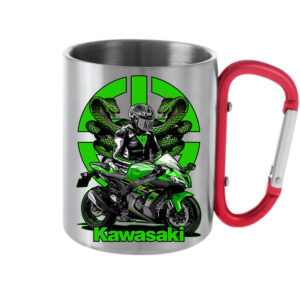Motoros ajándék Kawasaki – Karabineres bögre