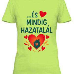 Szívem egy darabja mindig hazatalál – Női póló
