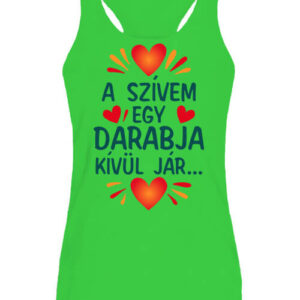 Szívem egy darabja kívül jár – Női ujjatlan póló
