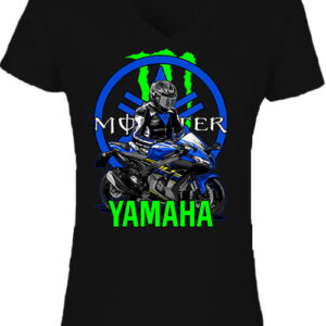 Motoros ajándék Yamaha – Női V nyakú póló