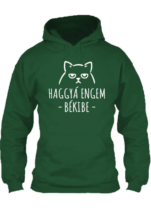 Pulóver Haggyá engem békibe sötétzöld