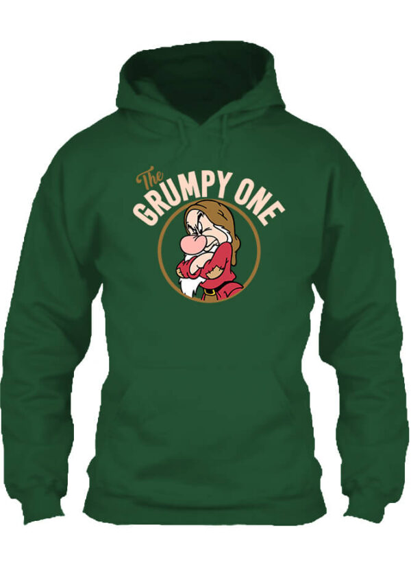 Pulóver Morgó Grumpy Hófehérke sötétzöld