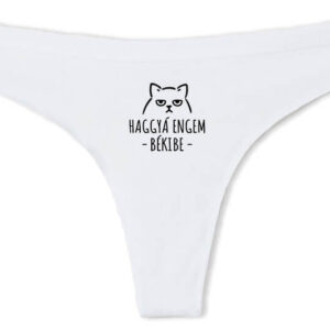 Haggyá engem békibe – Tanga