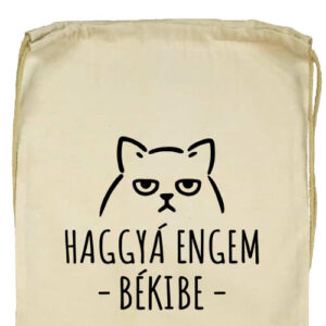 Haggyá engem békibe- Basic tornazsák