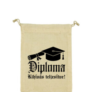 Diploma kihívás teljesítve – Vászonzacskó