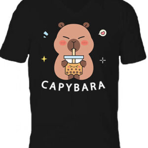 Capybara kávé – Férfi V nyakú póló