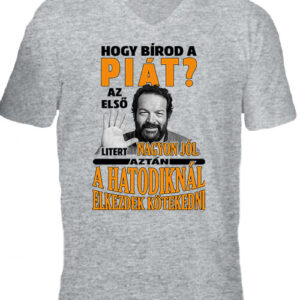 Hogy bírod a piát Bud Spencer – Férfi V nyakú póló