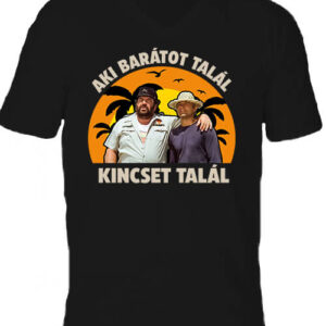 Jó barát kincs Bud Spencer – Férfi V nyakú póló