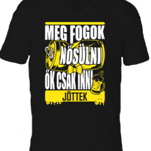 Megnősülök legénybúcsú – Férfi V nyakú póló